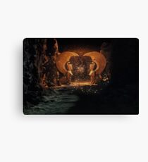 The NeverEnding Story - Sphinxes Gate Dots Canvas Print