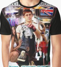 LOUIS THEROUX GANGSTA RAP ALBUM COVER WEIRD WEEKENDS Graphic T-Shirt