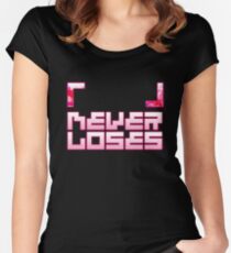 Blank never loses Women's Fitted Scoop T-Shirt