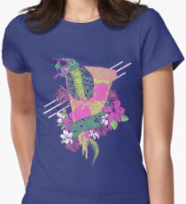 Schlangenpizza Tailliertes T-Shirt