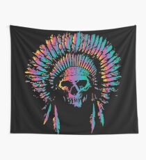 Skull Chief Wall Tapestry