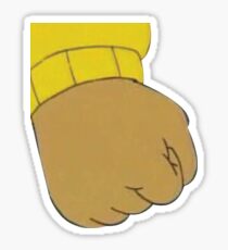 Arthur fist Sticker