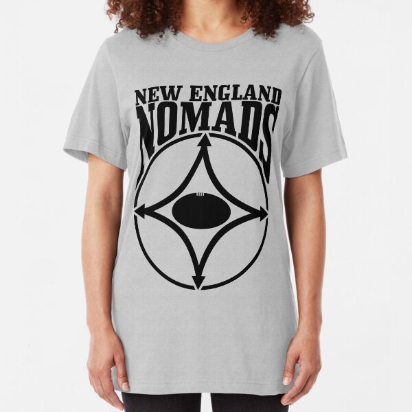 Nomads shield, full chest, black, borderless variation Slim Fit T-Shirt