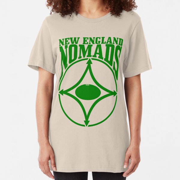 Nomads shield, full chest, green, borderless variation Slim Fit T-Shirt