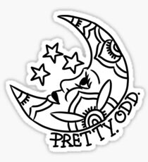 pretty. odd. moon Sticker