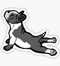 Boston Bull Terrier Puppy Black and White Sticker