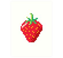 "Pixel Strawberry" Art Prints by The Eighty-Sixth Floor | Redbubble