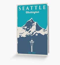 Seattle Washington. Greeting Card