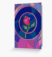 Tarjeta de felicitación Glass Rose