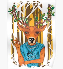 Deer parody daft punk Poster