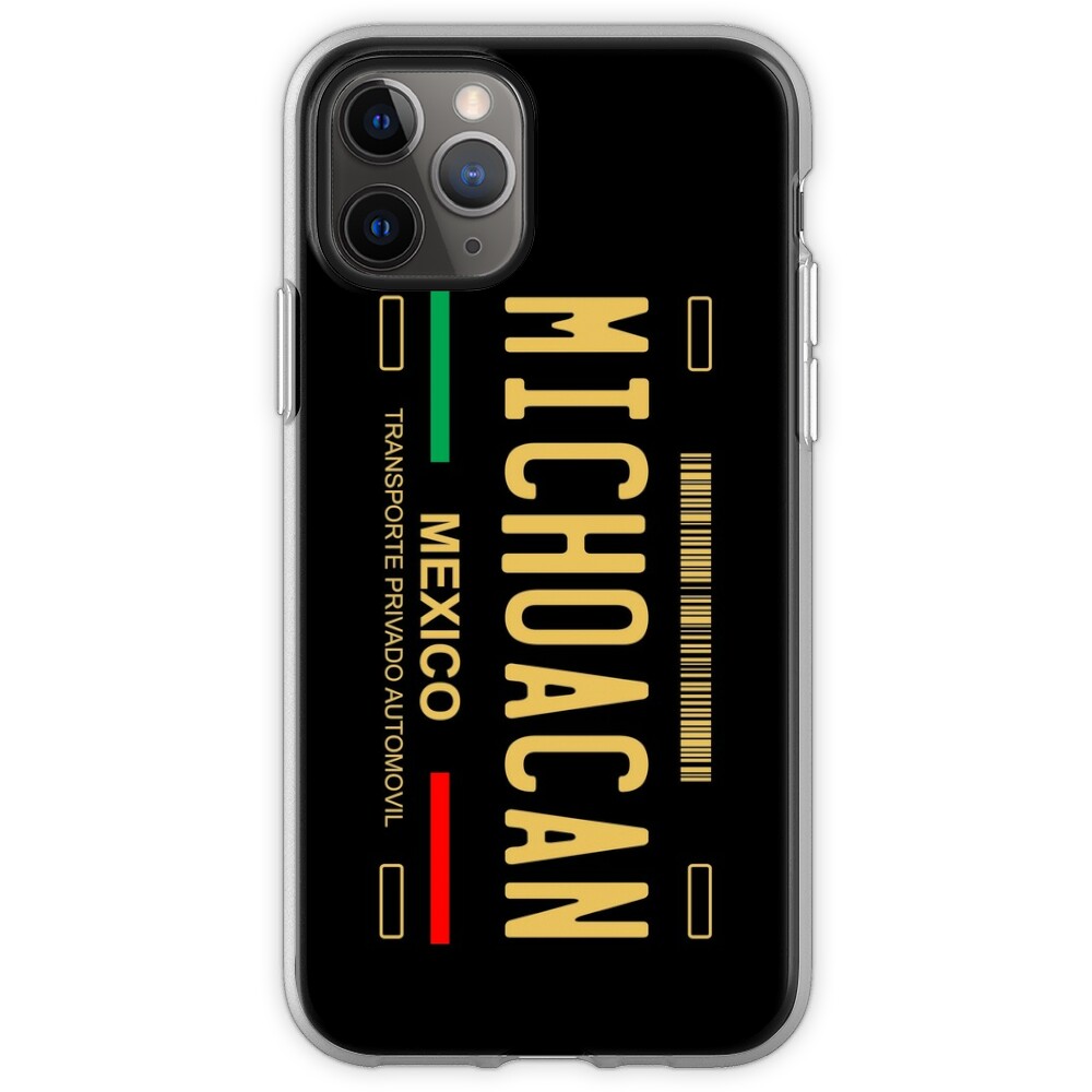 Michoacan License Plate Modern Design iPhone Case & Cover iPhone 11 Pro Soft Case