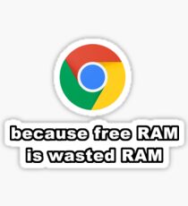 Pegatina La memoria RAM libre es pérdida de RAM