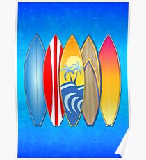 Surfbretter Poster
