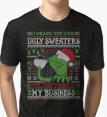 I Heard You Like Ugly Sweaters Tri-blend T-Shirt