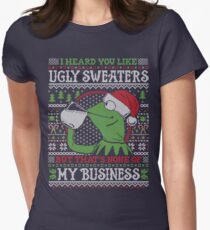 I Heard You Like Ugly Sweaters Women's Fitted T-Shirt