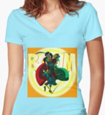 Va-Va-Va Voom Tube! Women's Fitted V-Neck T-Shirt
