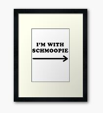 Gillian anderson im with schmoopie Framed Print