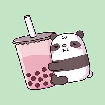 Bubble Panda Cup & Straw Set