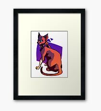 feral cat Framed Print