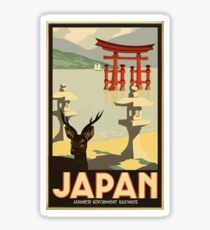 Vintage Reise Japan Poster Sticker