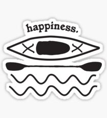 Kayaking is Happiness illustration Sticker