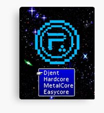 Periphery 8-bit Blue/Select Difficulty Canvas Print