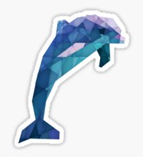 Pegatina Glass Dolphin