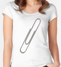 Paperclip Women's Fitted Scoop T-Shirt