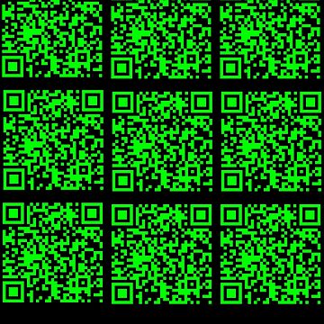 Rick Roll funny prank Video link readable QR Code 3x3 pattern white  fuchsia Sticker for Sale by rednumberone