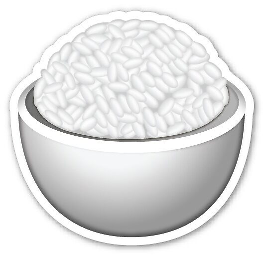 "Rice Emoji" by crybabycutiexo Redbubble