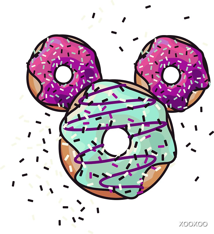 Pop Donut Strawerry Frosting Sticker By Xooxoo Disney Sticker Cute Stickers Girl Stickers