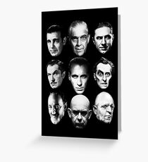 Masters of Horror Greeting Card