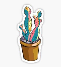 Colorful Cactus Sticker