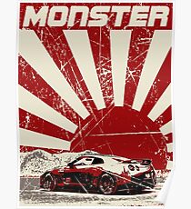 Nissan GTR monster Poster