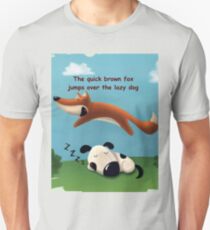 The quick brown fox jumps over the lazy dog Unisex T-Shirt