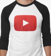 Youtube Wiedergabetaste Baseballshirt mit 3/4-Arm