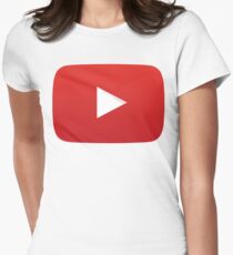 Youtube Play Button Women's Fitted T-Shirt