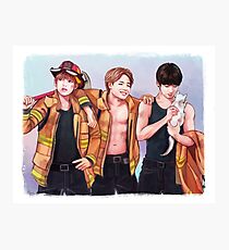 Firefighter Maknae Line Photographic Print