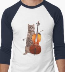 Cello Cat - Meowsicians Men's Baseball ¾ T-Shirt