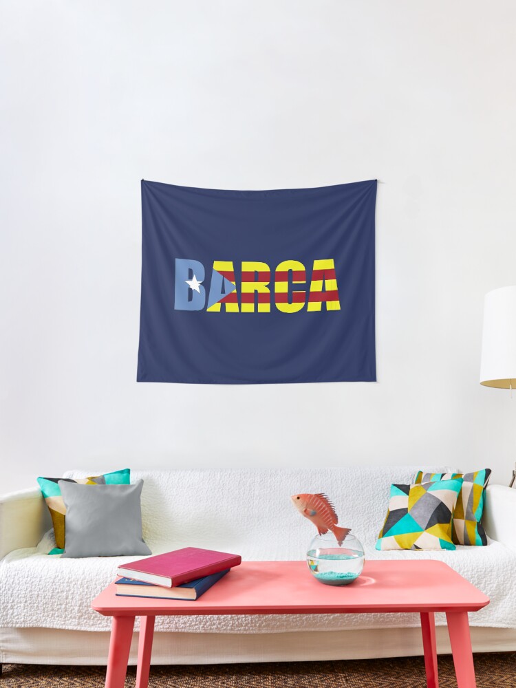 Barca Fc Barcelona Flagge Von Katalonien Fussball T Shirts Und Geschenke Wandbehang