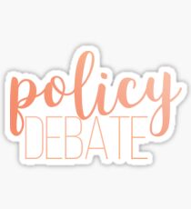 policy debate -- red Sticker