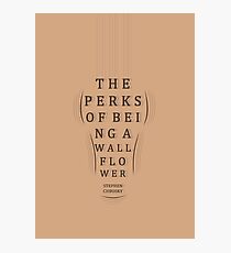 The Perks of Being a Wallflower - Print (Minimalism) Photographic Print
