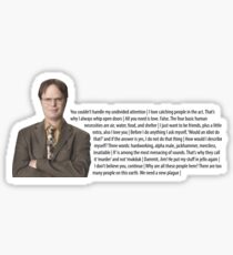 Pegatina La Oficina - Dwight Quotes