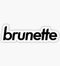 brunette Sticker