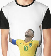 Neymar GOLD Olympiade Rio 2016 Grafik T-Shirt