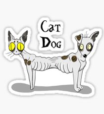 Tim Burton CatDog Sticker