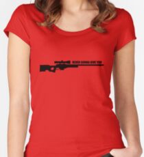 Never gonna give you awp Women's Fitted Scoop T-Shirt