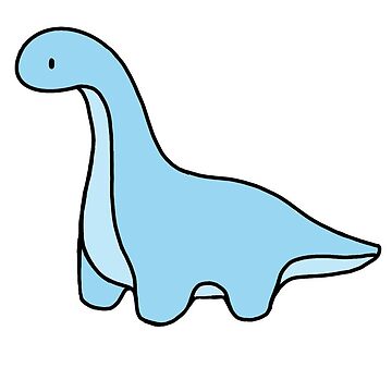 Simple Light Green Stuffed Animal Brontosaurus Dinosaur Spiral