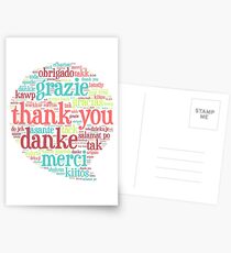Thank you bubble Postcards
