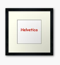 Helvetica Comic Sans Framed Print